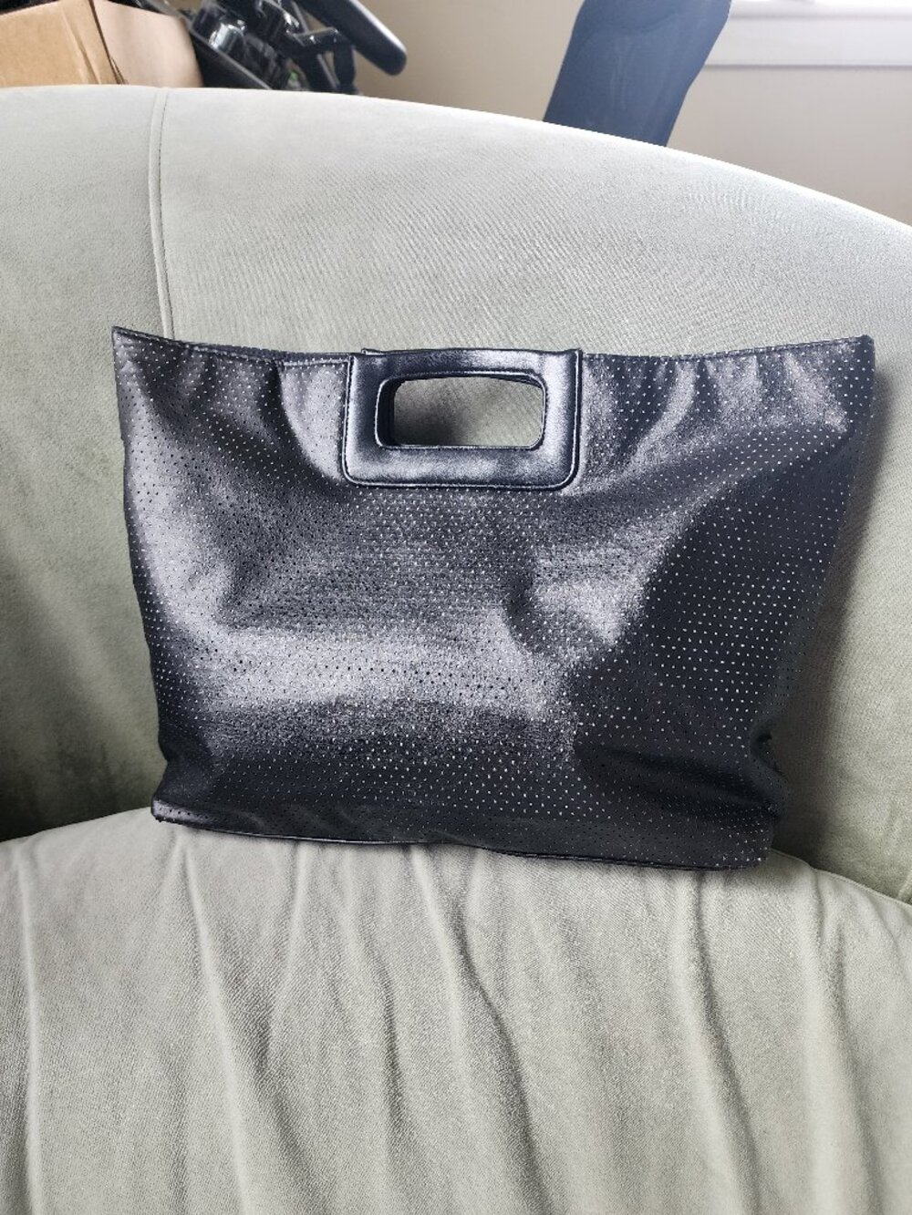 Victoria’s Secret Extra Large Black Glitter Tote Bag | Y2K Glam Purse | Spacious